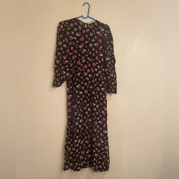 NWT Zara Maxi Rose Dress - Picture 2 of 5